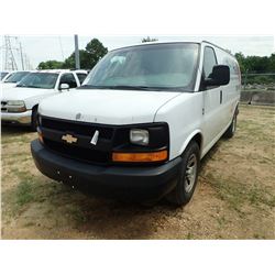 2012 CHEVROLET CARGO VAN, VIN/SN:1GCSGAFX3C1156272 - V6 GAS ENGINE, A/T, ODOMETER READING 278,525 MI
