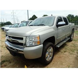 2009 CHEVROLET SILVERADO PICKUP, VIN/SN:3GCEK23M69G198425 - 4X4, CREW CAB, GAS ENGINE, A/T, ODOMETER