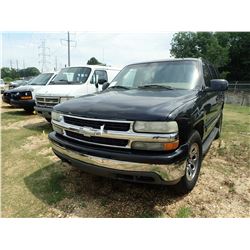 2002 CHEVROLET TAHOE SUV, VIN/SN:1GNEC13Z02J134847 - GAS ENGINE, A/T