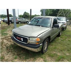 2001 GMC 1500 PICK UP, VIN/SN:1GTEC14W112131534 - GAS ENGINE, A/T, ODOMETER READING 227,993 MILES