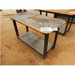 29" X 57" METAL WELDING TABLE (B-7)