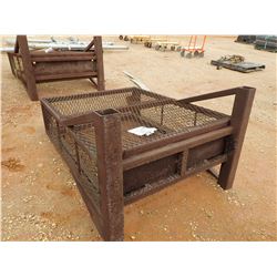 48" WIDE WIRE BOTTLE RACK, - W/LIFTING EYES, 60" HIGH, 16" THICK (B-9)