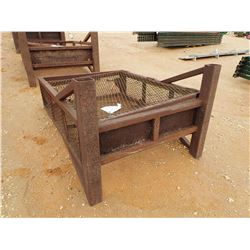 48" WIDE WIRE BOTTLE RACK - W/LIFTING EYES, 60" HIGH, 16" THICK (B-9)