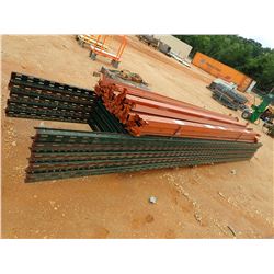 (1) PALLET SHELVING RAILS W/SUPPORT POST (B-9)