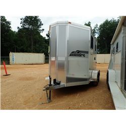 2017 ECLIPSE RIVER HORSE TRAILER, VIN/SN:1E9BHS400343 - 15' LENGTH, T/A, GVW 3,175#, ALUMINUM