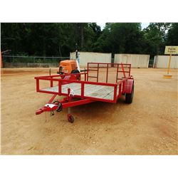 UTILITY TRAILER, VIN/SN:SL2BU1012HT000655 - S/A, 10' LENGTH, 2' DOVETAIL, FOLD DOWN RAMP (C-1)
