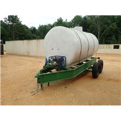 WATER TANK W/GAS PUMP MTD ON T/A TRAILER (C-1)