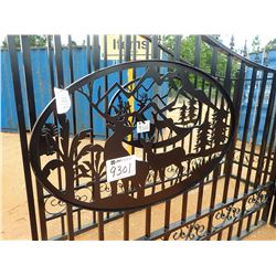 20' DEER SCENE GATE, POWER COATED (C-6)