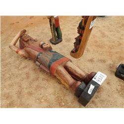 6' TEAKWOOD INDIAN BRAVE (C-6)