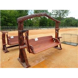 TEAKWOOD SWING, LOG ON TOP (C-6)