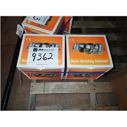 (2) WELDING HELMETS, AUTO DARKENING (IN CONTAINER)