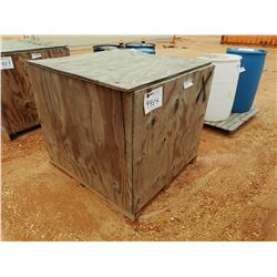 WOOD BOX, 43" WIDE X 48" LONG X 38" HIGH (C-8)