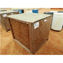 WOOD BOX, 43" WIDE X 48" LONG X 38" HIGH (C-8)