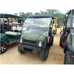 KAWASAKI 610 VIN/SN:JK1AFFA105B503007 - 4X4, GAS ENGINE, CANOPY, WINDSHIELD, DUMP BED, METER READING