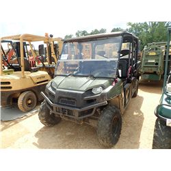 2010 POLARIS 570 RANGER UTV, VIN/SN:4XAWH76A4A2880354 - 4X4, CREW CAB, WINCH, DUMP BED, WINDSHIELD, 