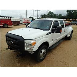 2012 FORD F350 PICK UP, VIN/SN:1FT8W3CTXCEA062911 - CREW CAB, POWER STROKE DIESEL ENGINE, A/T