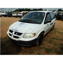 2003 DODGE CARAVAN VIN/SN:1D4GP21353B33553 - GAS ENGINE, A/T, ODOMETER READING 58,272 MILES