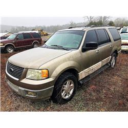 2003 FORD EXPEDITION VIN/SN:1FMPU16L93LB71029 - (SELLING ABSENTEE- LOCATED IN FORT PAYNE, ALABAMA)
