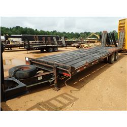 TAG TRAILER, - DUAL T/A, 30' LENGTH, DOVE TAIL RAMPS (BILL OF SALE ONLY)