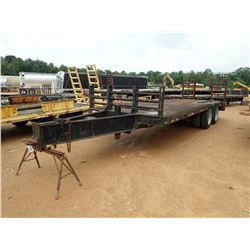 TAG TRAILER, VIN/SN:G132 - T/A, 20' LENGTH, DOVE TAIL RAMPS