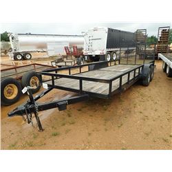 2015 ELITE UTILITY TRAILER, VIN/SN:5THBV2026FL004480 - T/A, 20' LENGTH, GATE