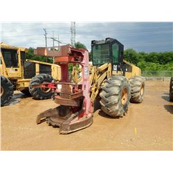 2003 533 FELLER BUNCHER, S/N CDR00193  CAT HF 222 SAW HEAD, CAB, A/T, 28L-26 TIRES, METER READING 5,