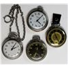 Image 1 : 4-OPEN FACE POCKET WATCHES, NEW HAVEN,