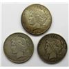 Image 1 : 3-PEACE DOLLARS:  1934, '34-S, '34-D