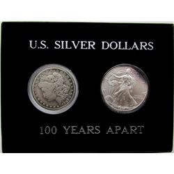 2-U.S. SILVER DOLLARS; 1997 AMERICAN