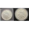 Image 1 : 1995 & 2002 AMERICAN SILVER EAGLES