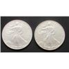 Image 1 : 1997 & 2001 AMERICAN SILVER EAGLES
