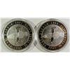Image 2 : 2- .999 ONE OUNCE FINE 50TH ANNIV PER HARBOR