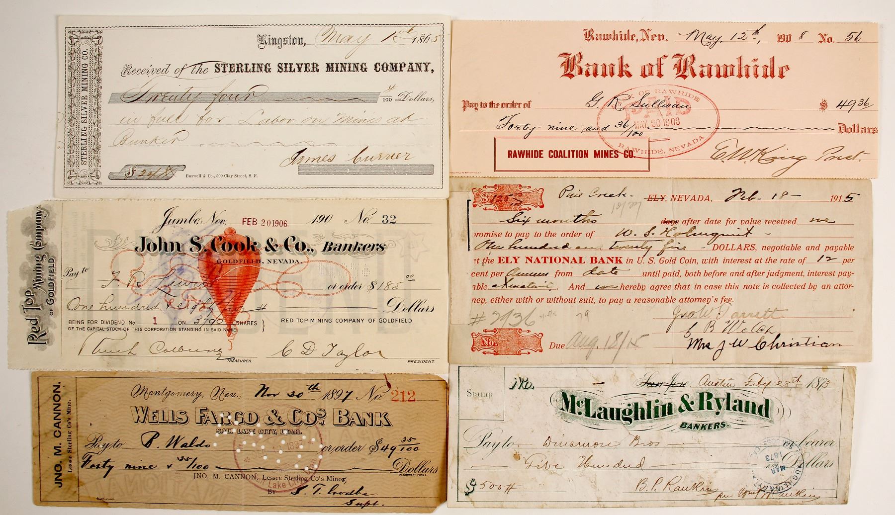 RARE and Famous Nevada Checks and Locations (99412)