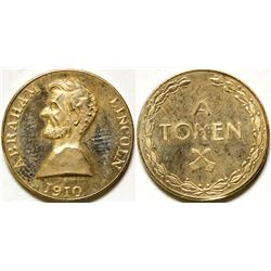 Abraham Lincoln Gold Token  (91137)