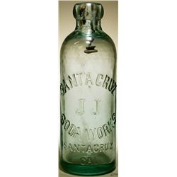 Soda Bottle / J J Soda Works.   (89539)