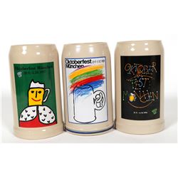 Beer Steins / German / 3 Items.  (89561)