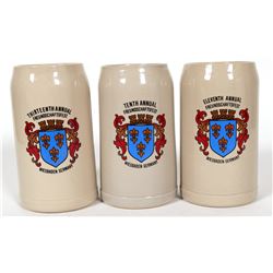 Beer Steins / German / 3 Items.  (89559)