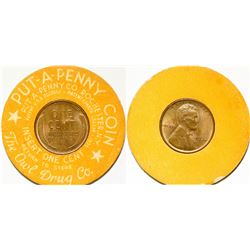 Owl Drug Co. Put-A Penny Coin  (91144)