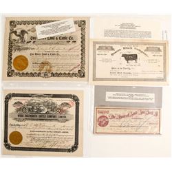 Cattle Stocks and Check (4)  (89108)