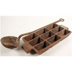 19th Century Lead Ingot Mold  (75675)