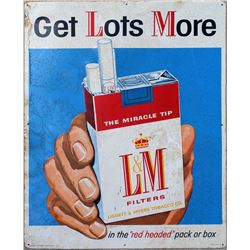 L & M Metal Sign  (60826)