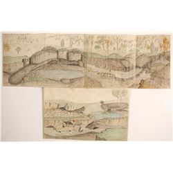 Color Mining Sketches, Calaveras, CA  (89363)