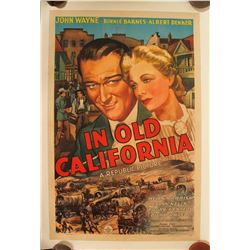 Movie Poster / " In Old California"   (100256)