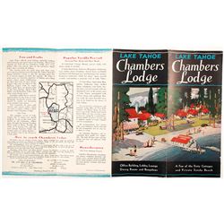 Chambers Lodge, Lake Tahoe, Brochure  (78659)