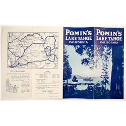 Pomin's Resort, Lake Tahoe, Brochure  (78663)