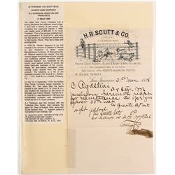 HB Scutt Pictorial Barb Wire Letter  (89119)