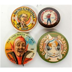 Nevada  Carnival Buttons / 4 pieces  (78858)