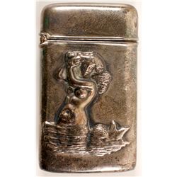 Silver Mermaid Match Case  (89329)