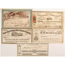 Five nice San Francisco Stocks  (88167)