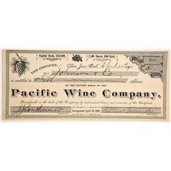 Pacific Wine Company Stock  (90446)